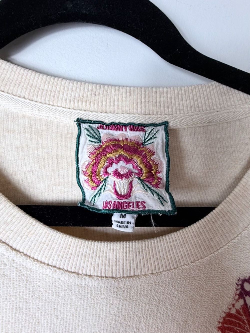 Johnny Was Embroidered Floral Pullover Crewneck Size Medium (0) - Picture 3 of 5